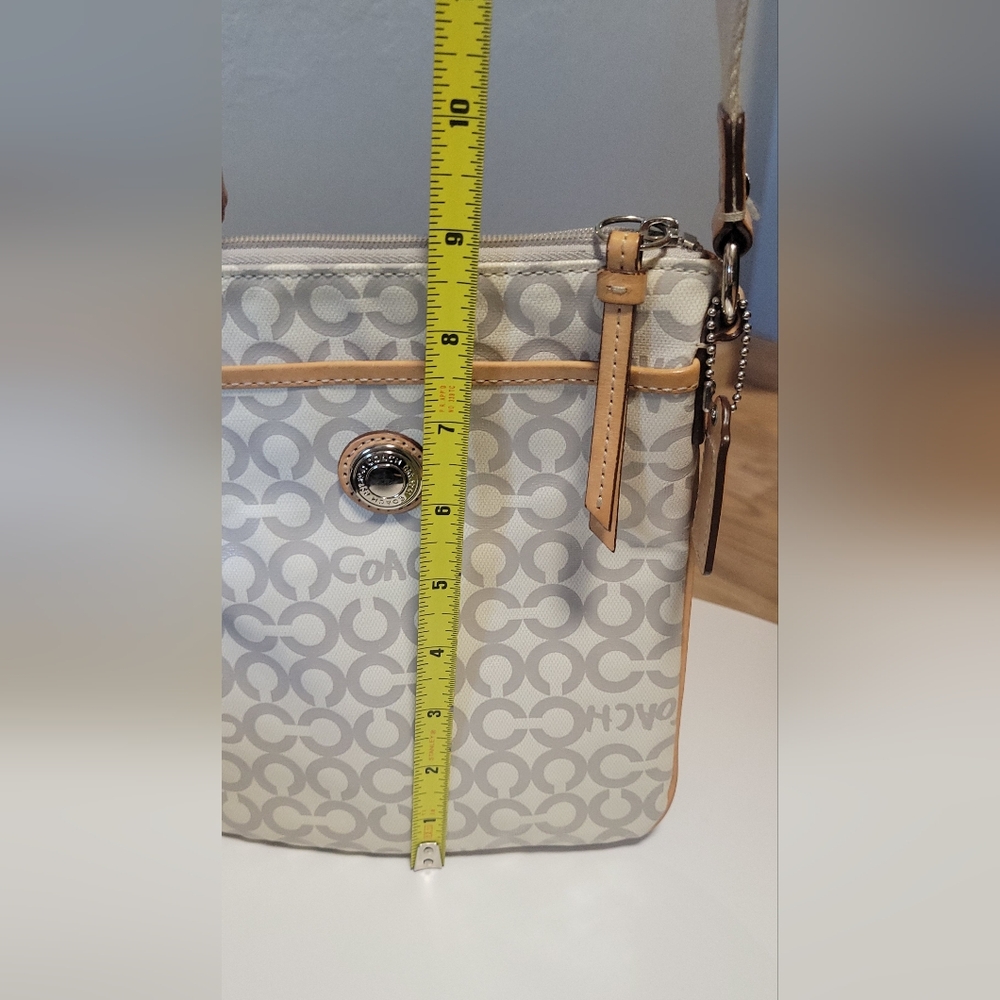 Coach Beige and Tan Crossbody Bag - Picture 6 of 7